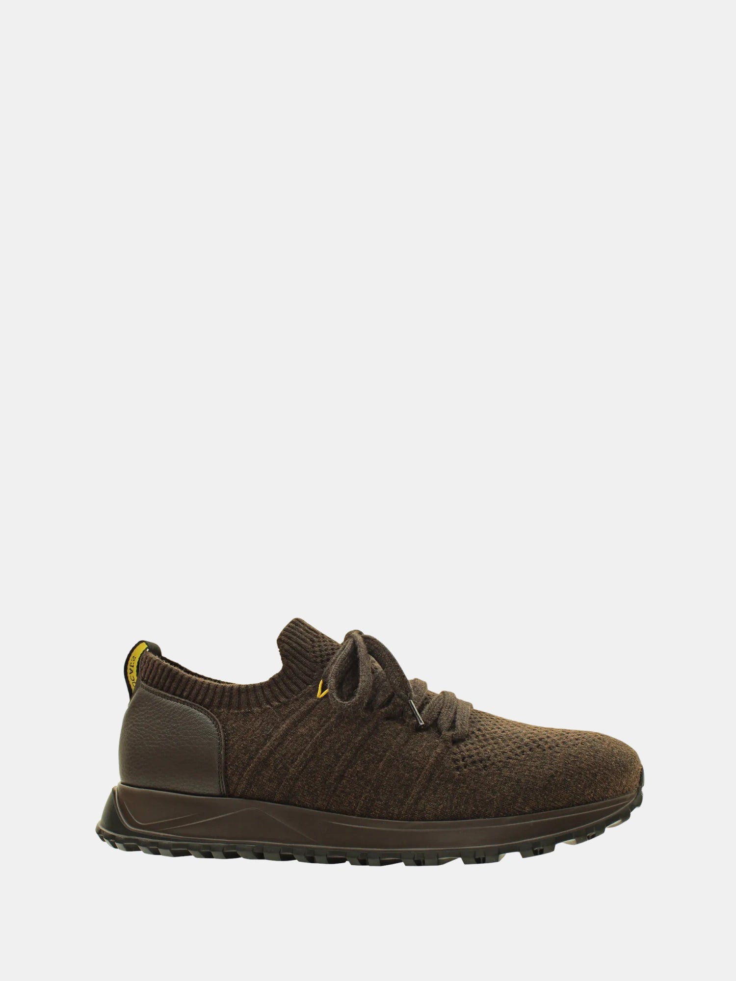 Brown Dual Material Sneaker