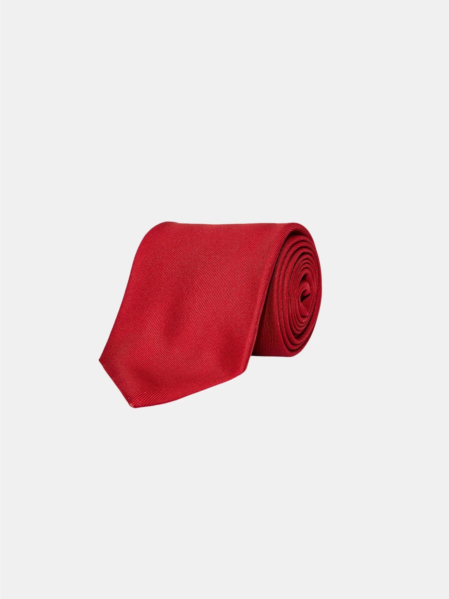 Red Twill Silk Tie - CHARIOT
