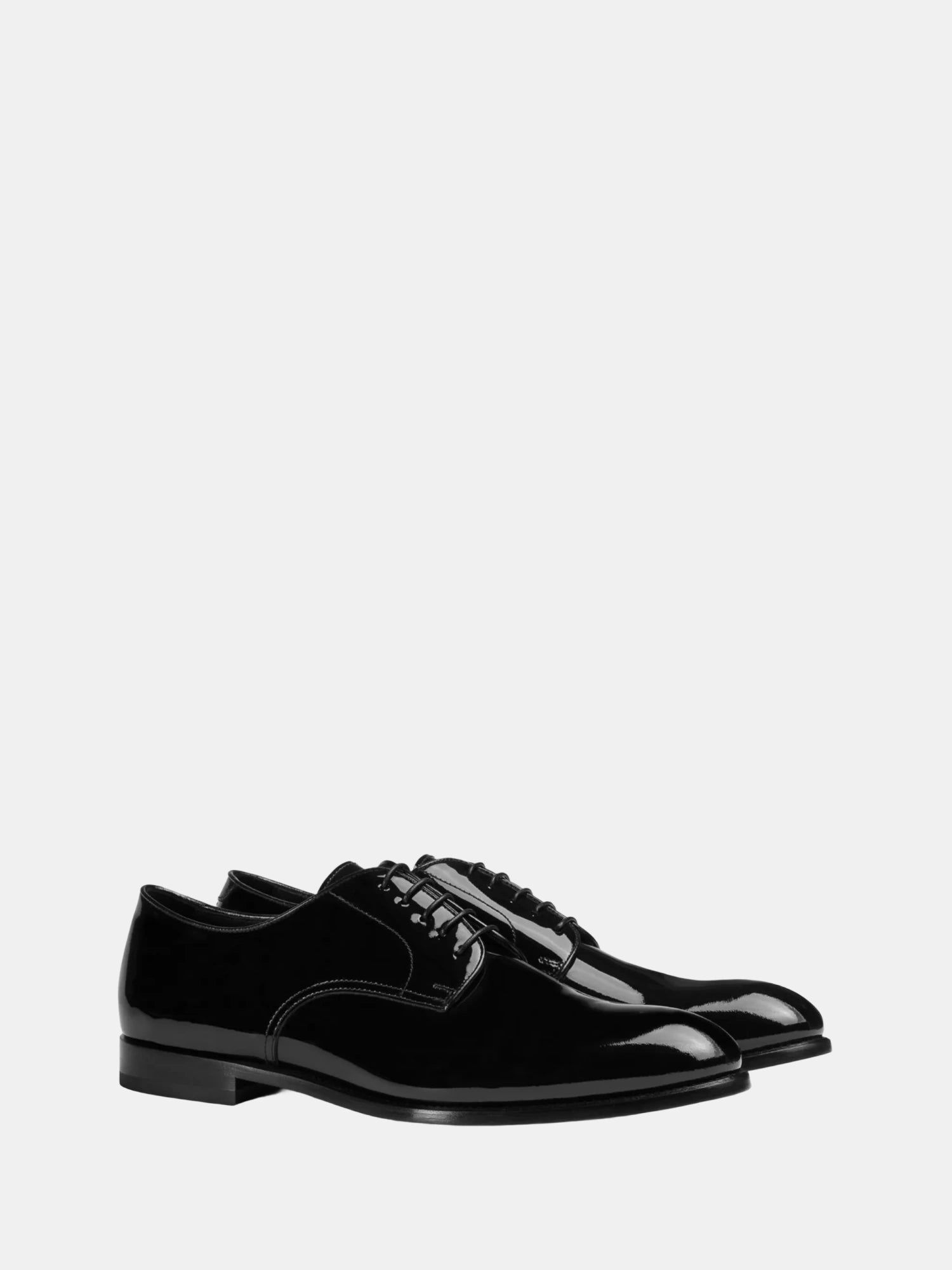 Black Patent Leather Lace-up - CHARIOT