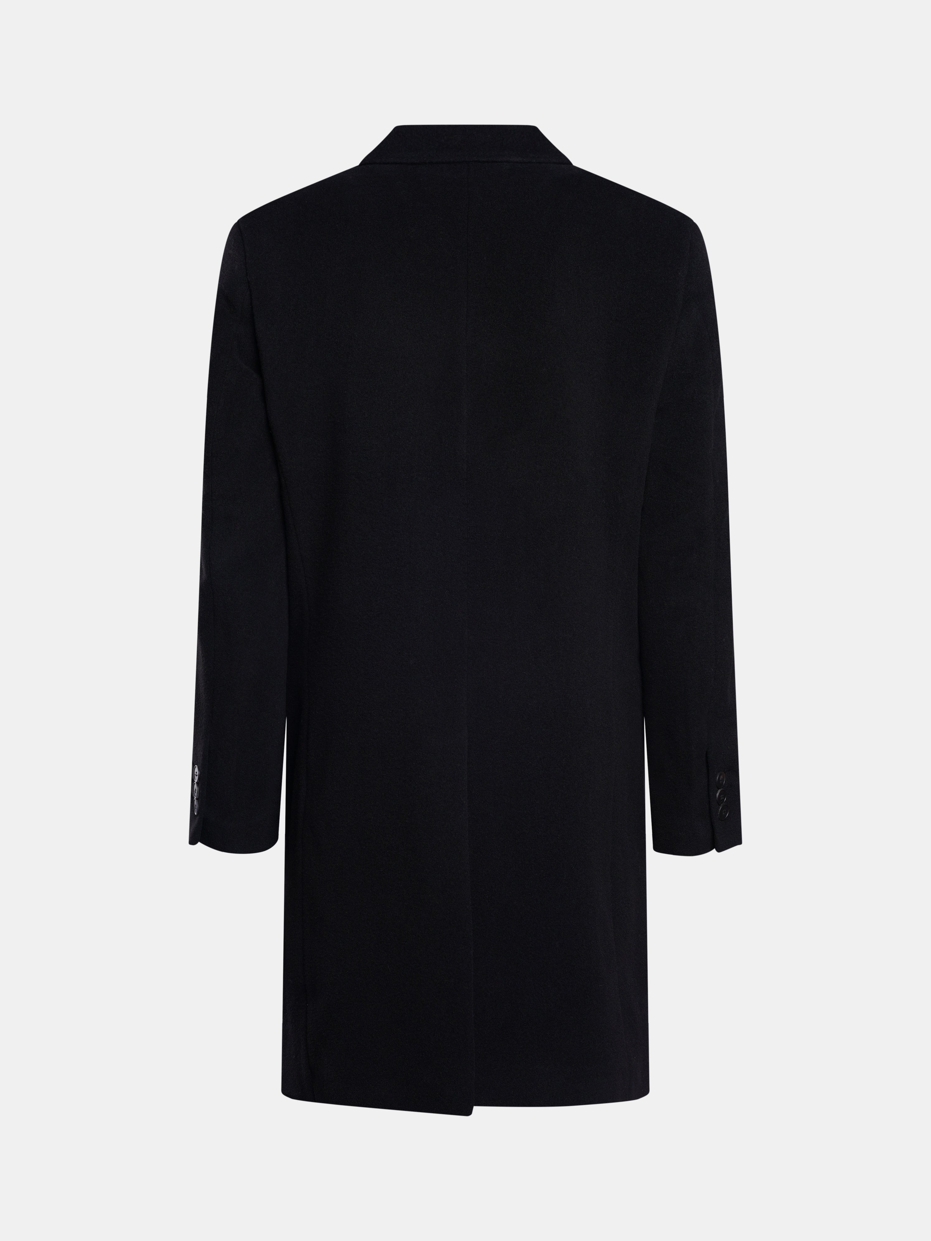 Black Cashmere Formal Overcoat