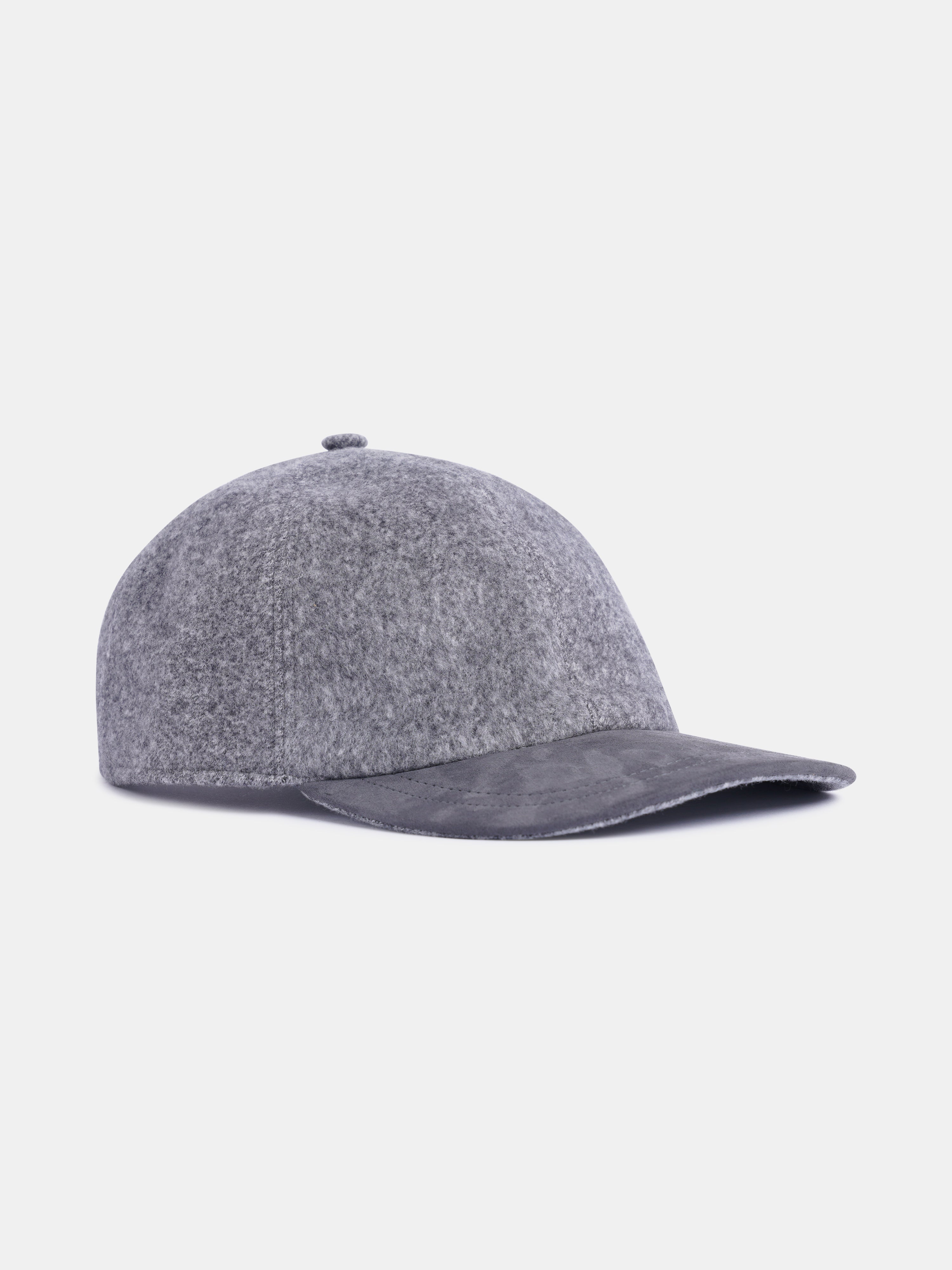Wool-Cotton Cap Grey