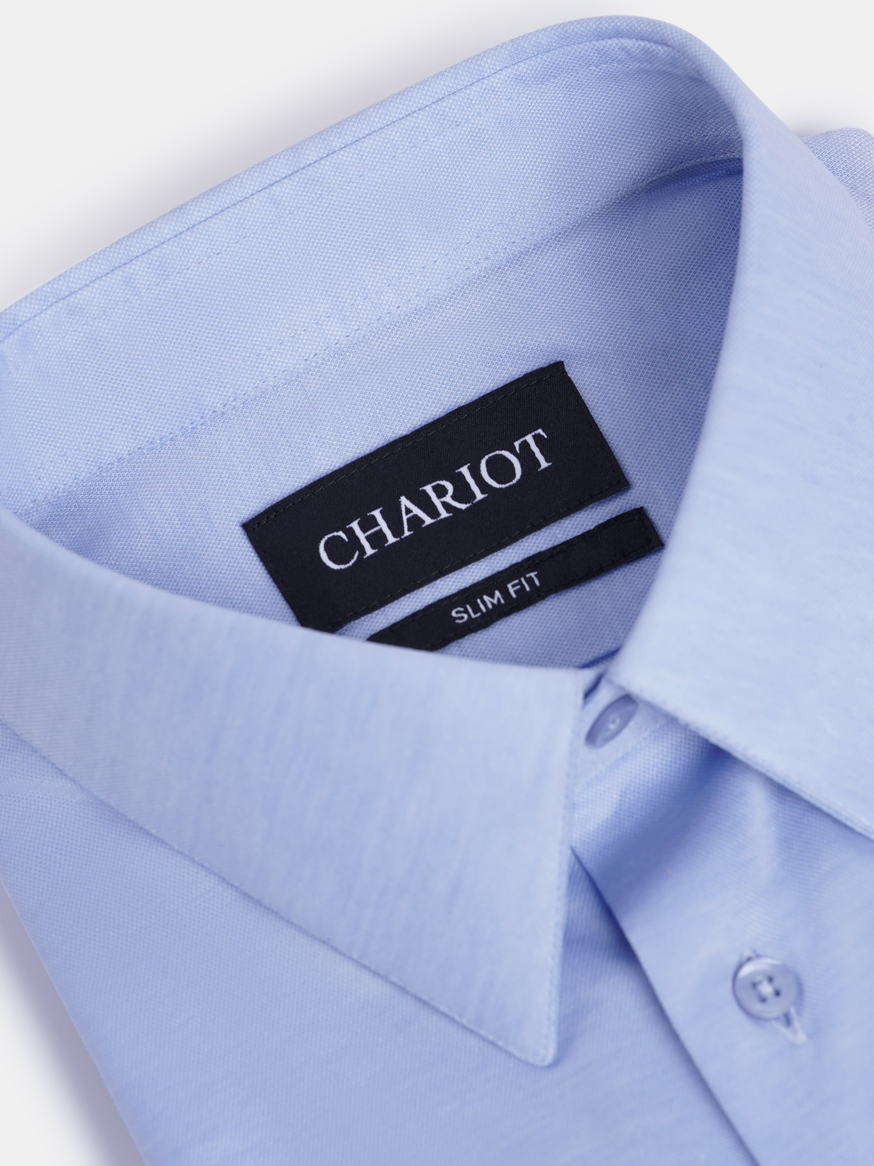 Knit Cotton Blue Shirt