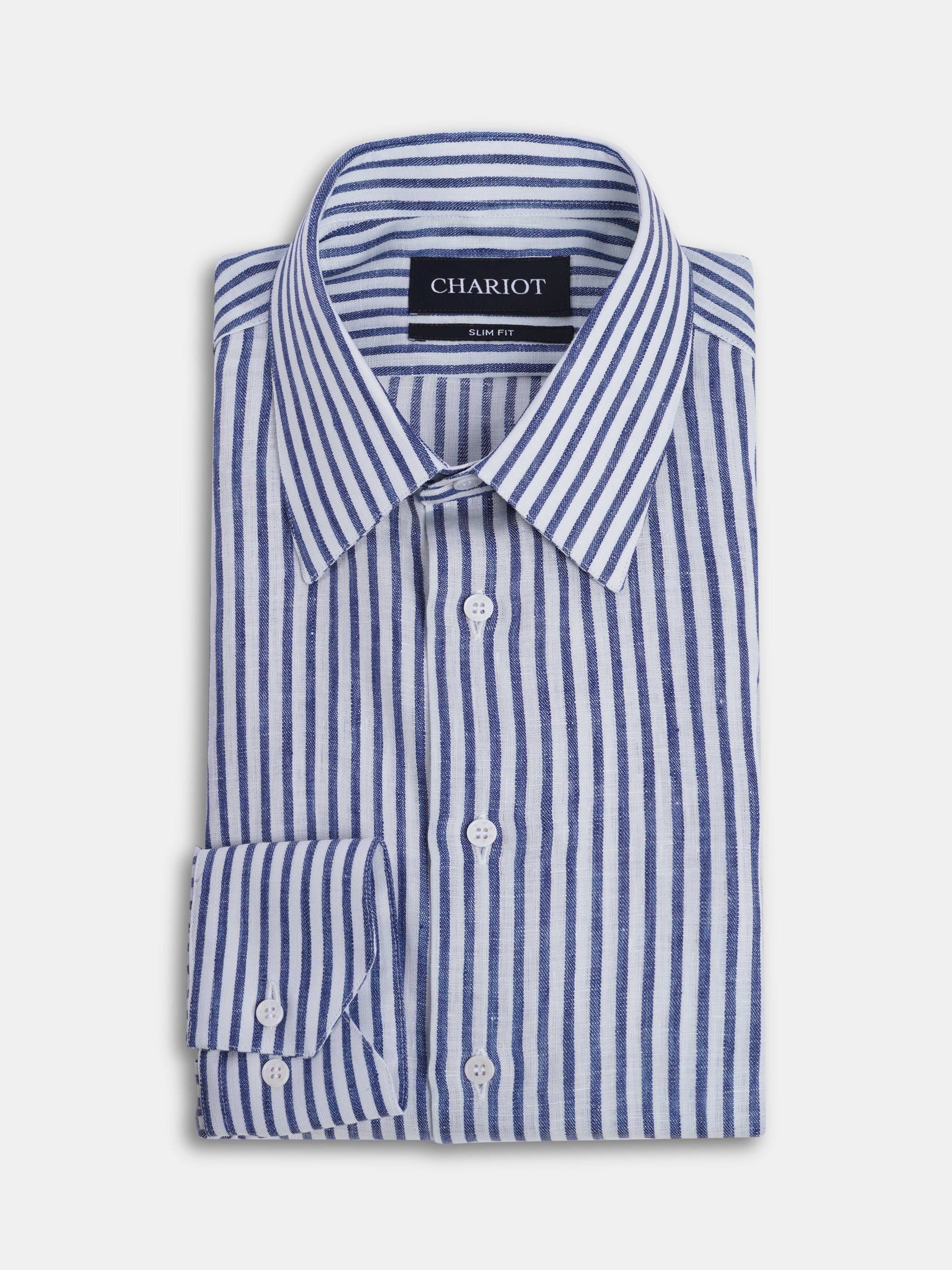 Navy Striped Shirt