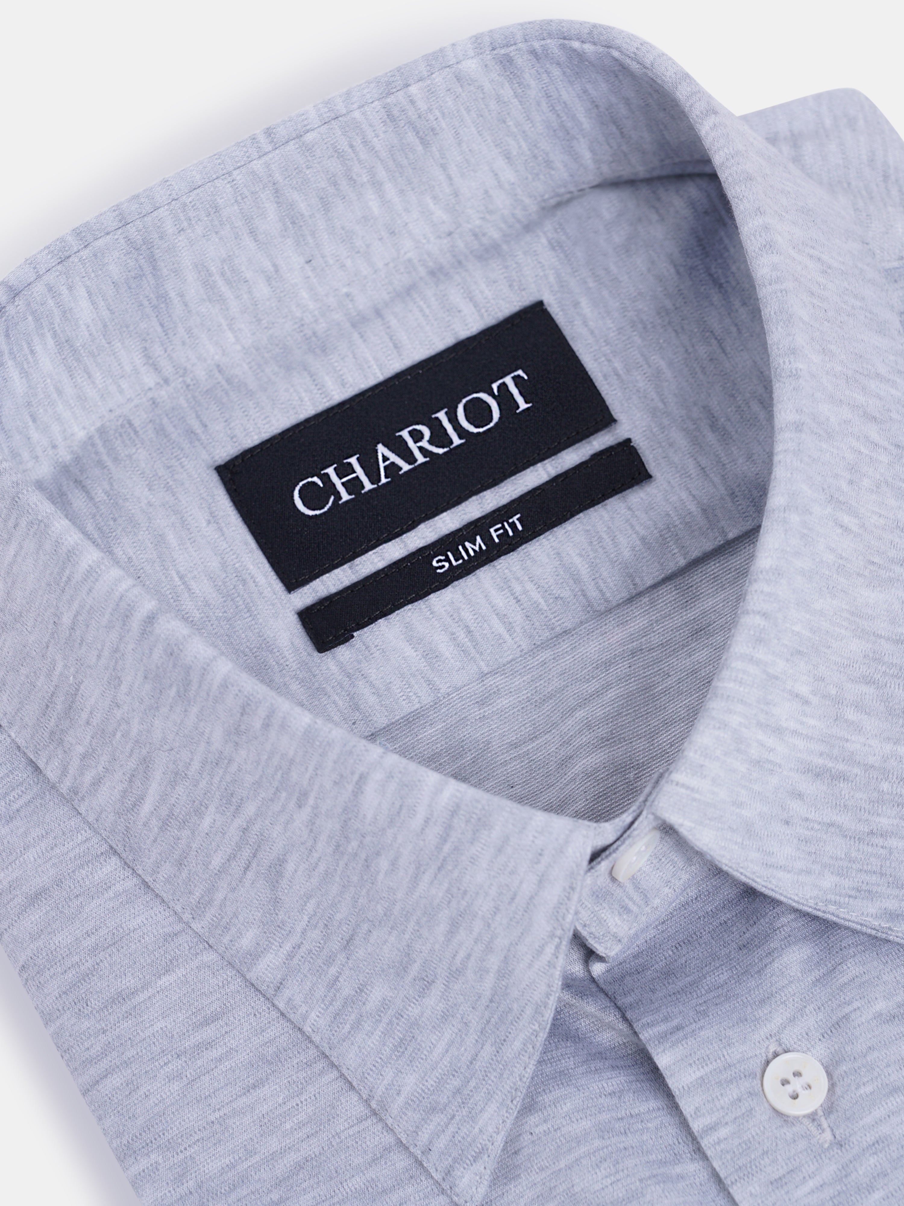 Knit Cotton Grey Shirt