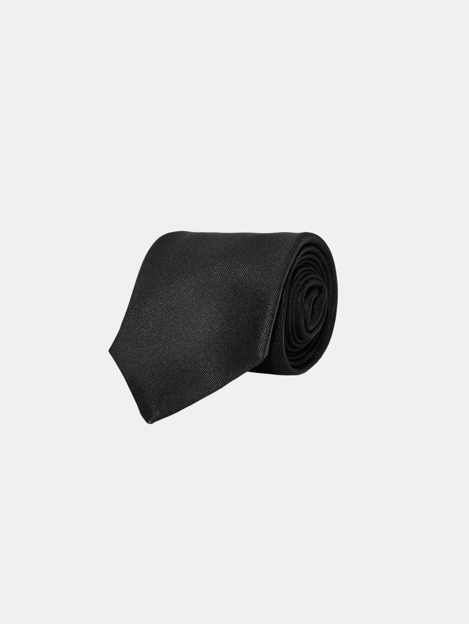 Black Twill Silk Tie - CHARIOT