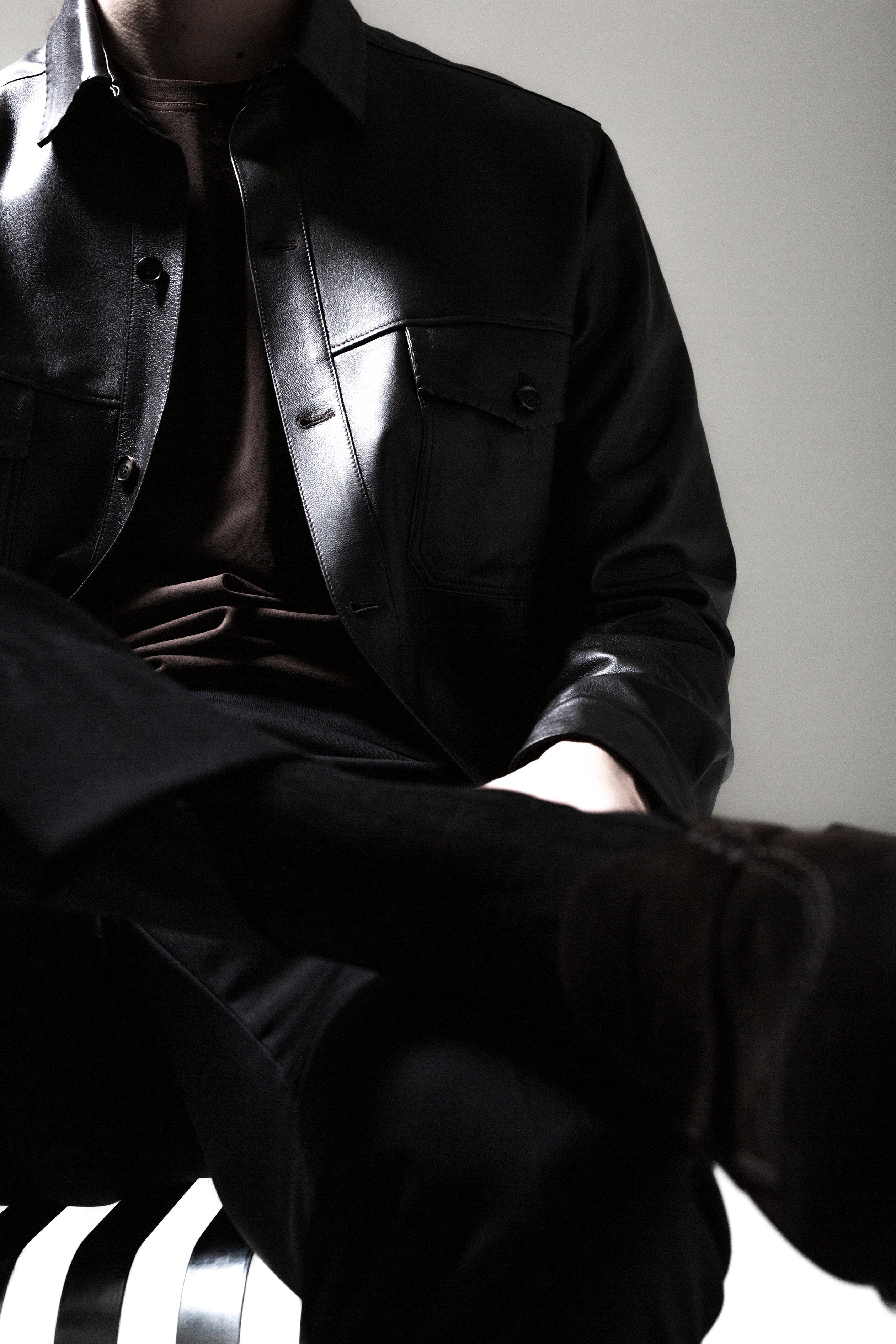 Leather Overshirt - CHARIOT