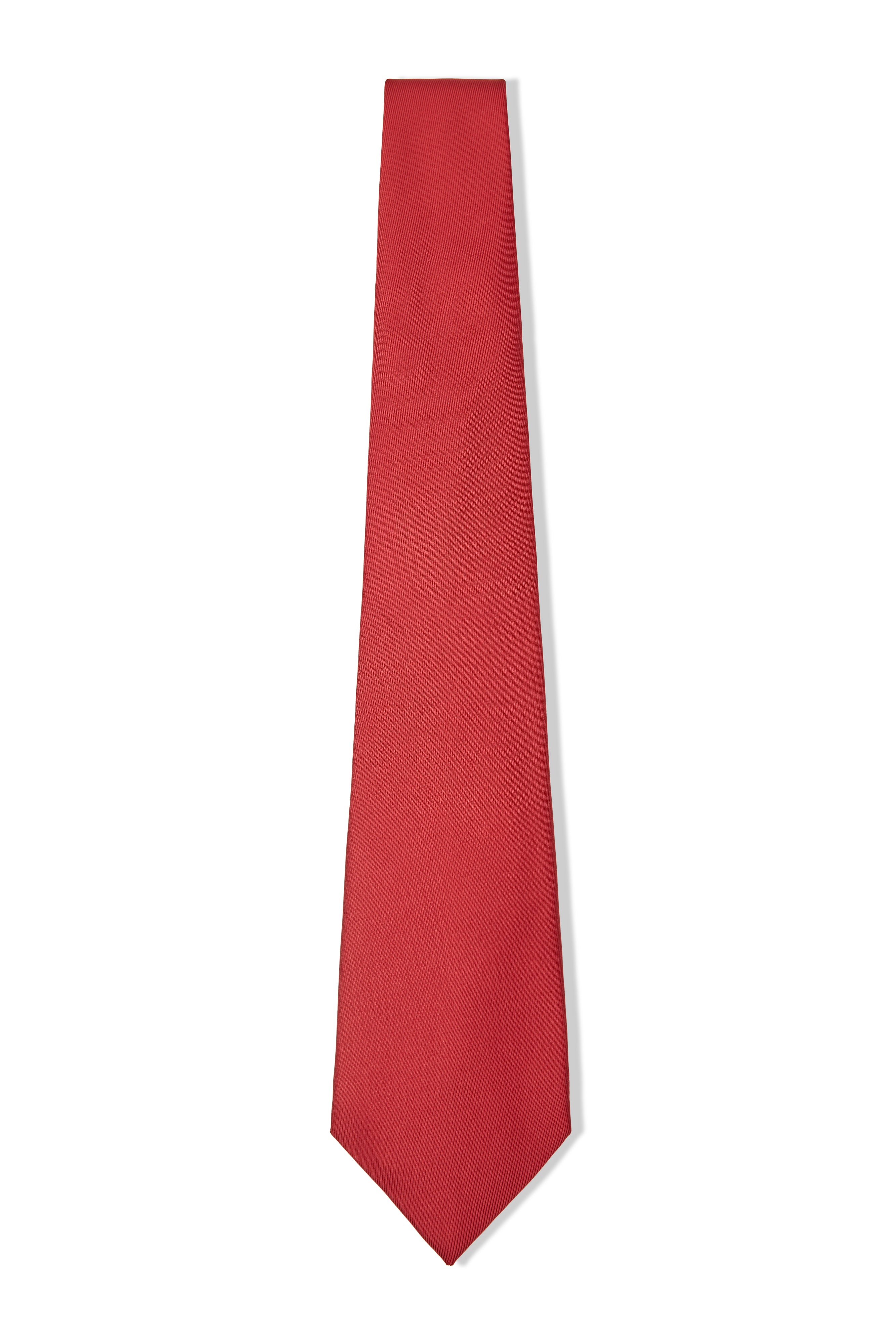 RED TWILL SILK TIE