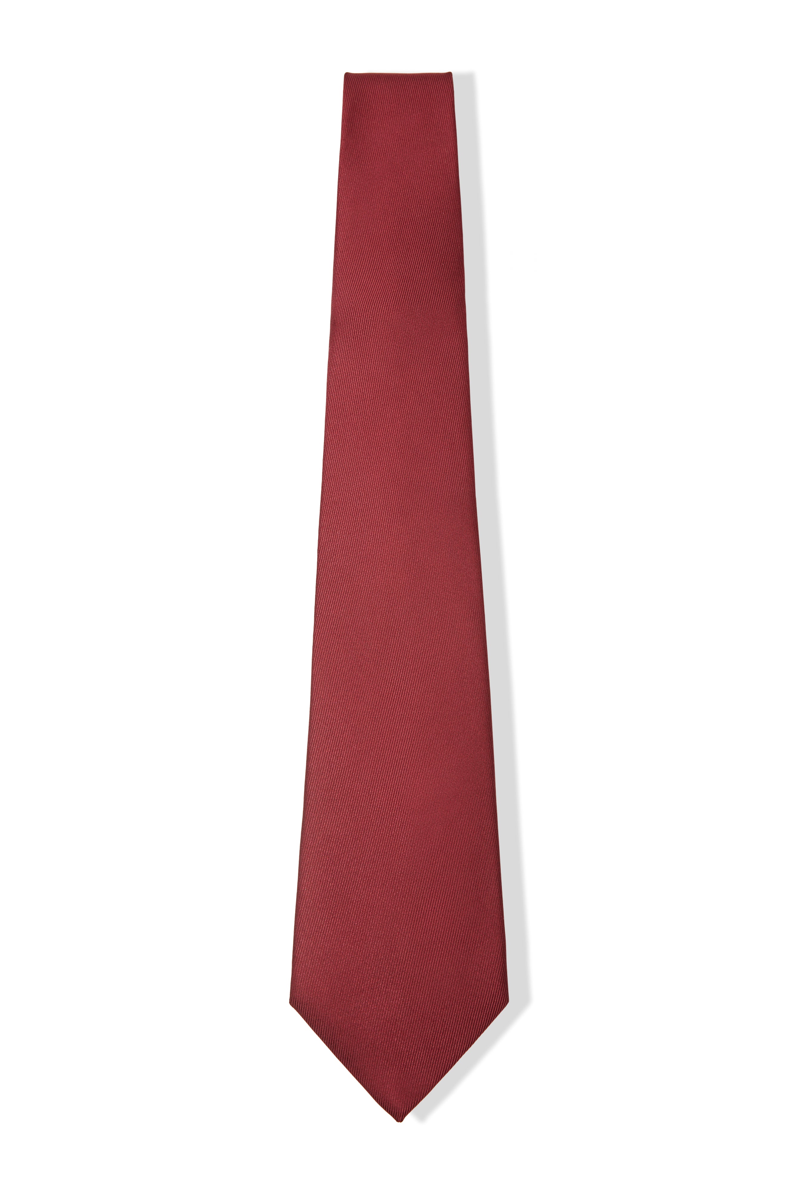 BURGUNDY TWILL SILK TIE