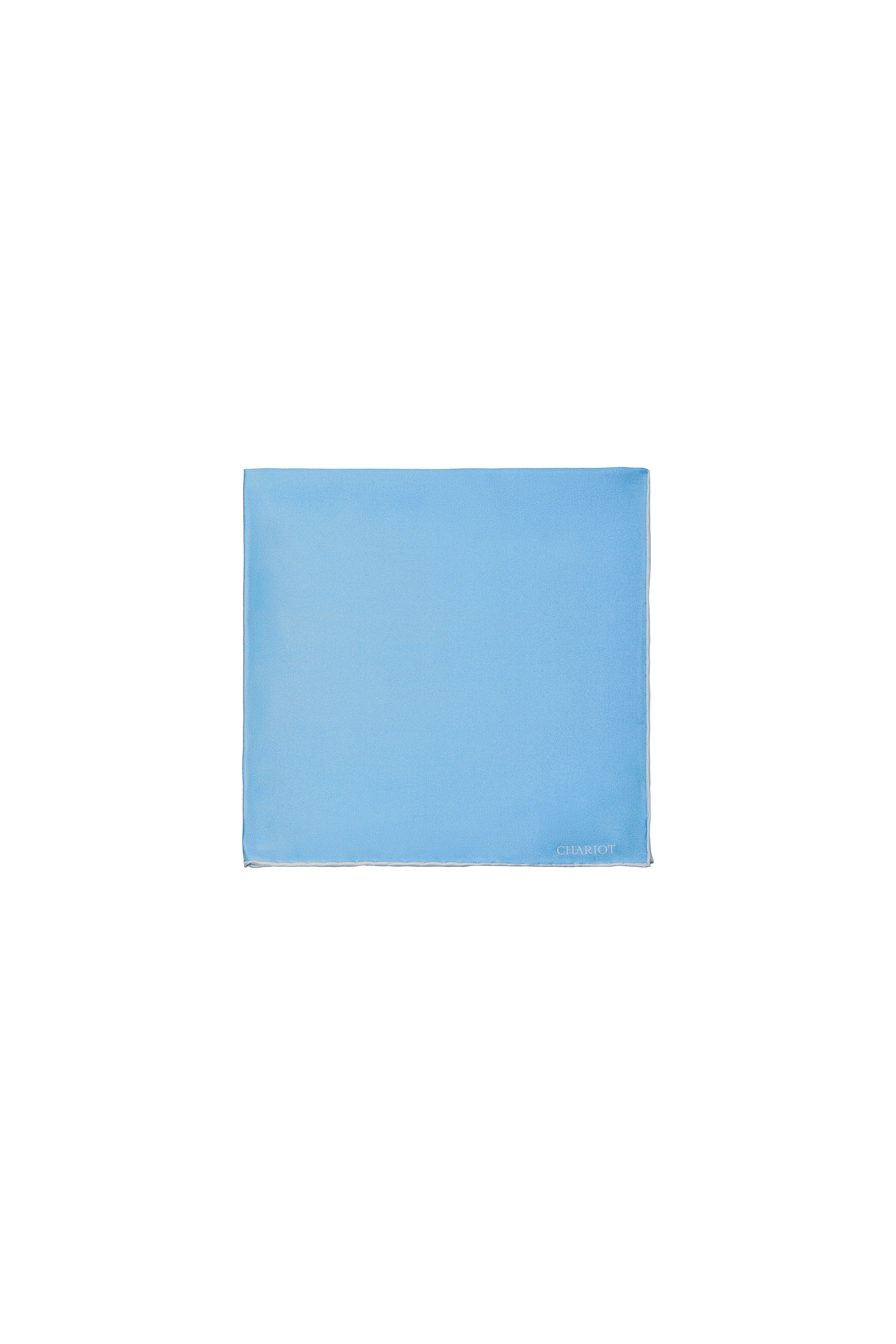 LIGHT BLUE SILK POCKET SQUARE