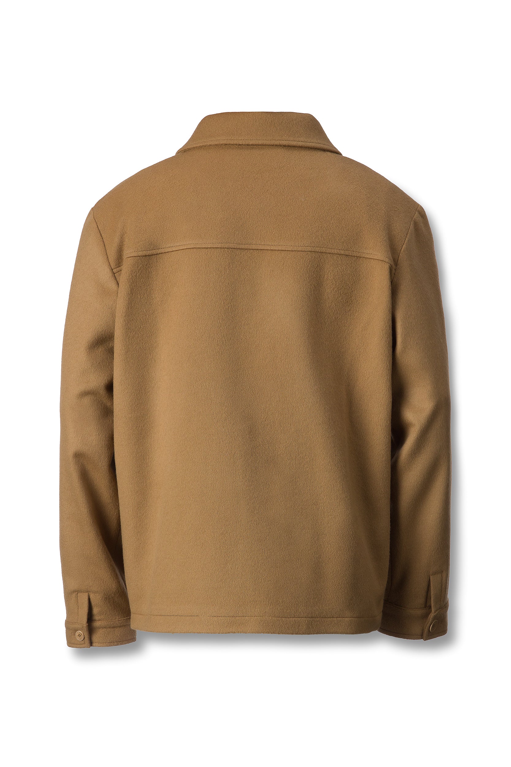 WOOL-CASHMERE BEIJE OVERSHIRT