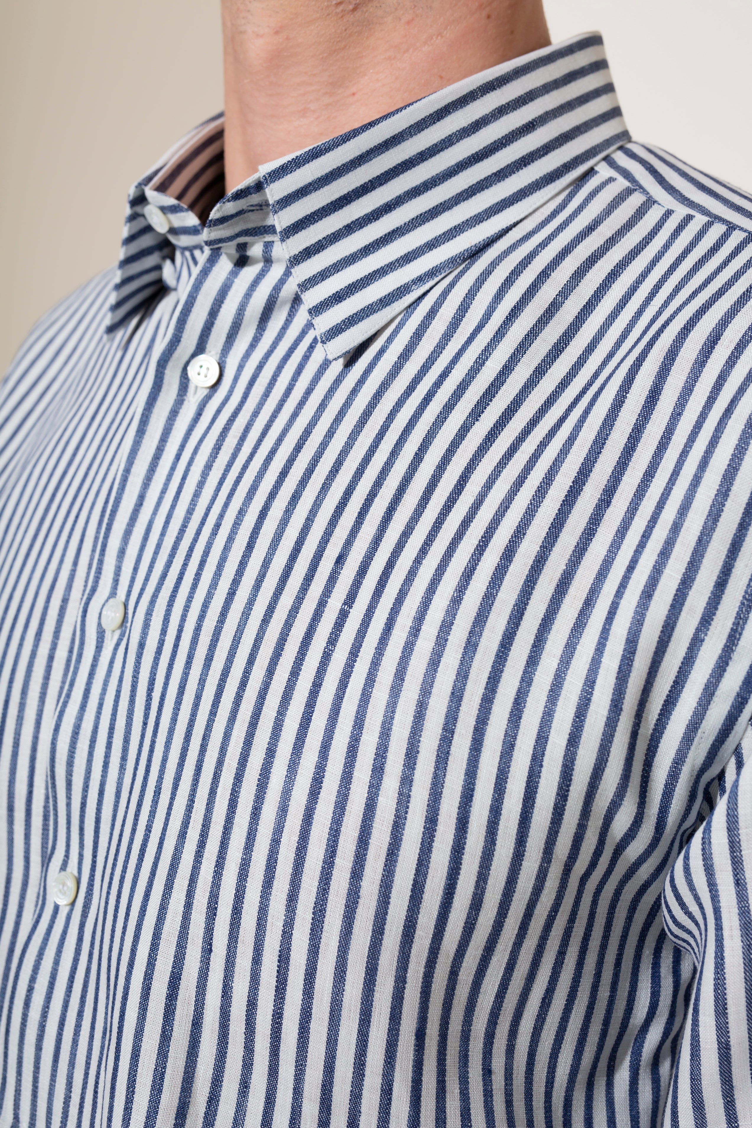 Navy Striped Shirt