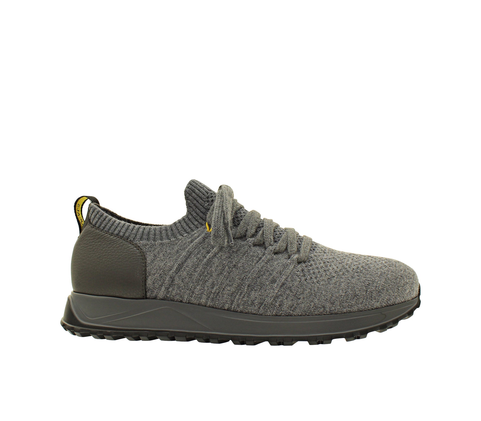 Gray Dual Material Sneaker