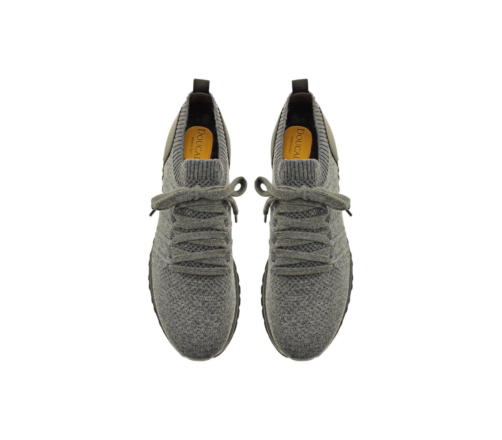 Gray Dual Material Sneaker