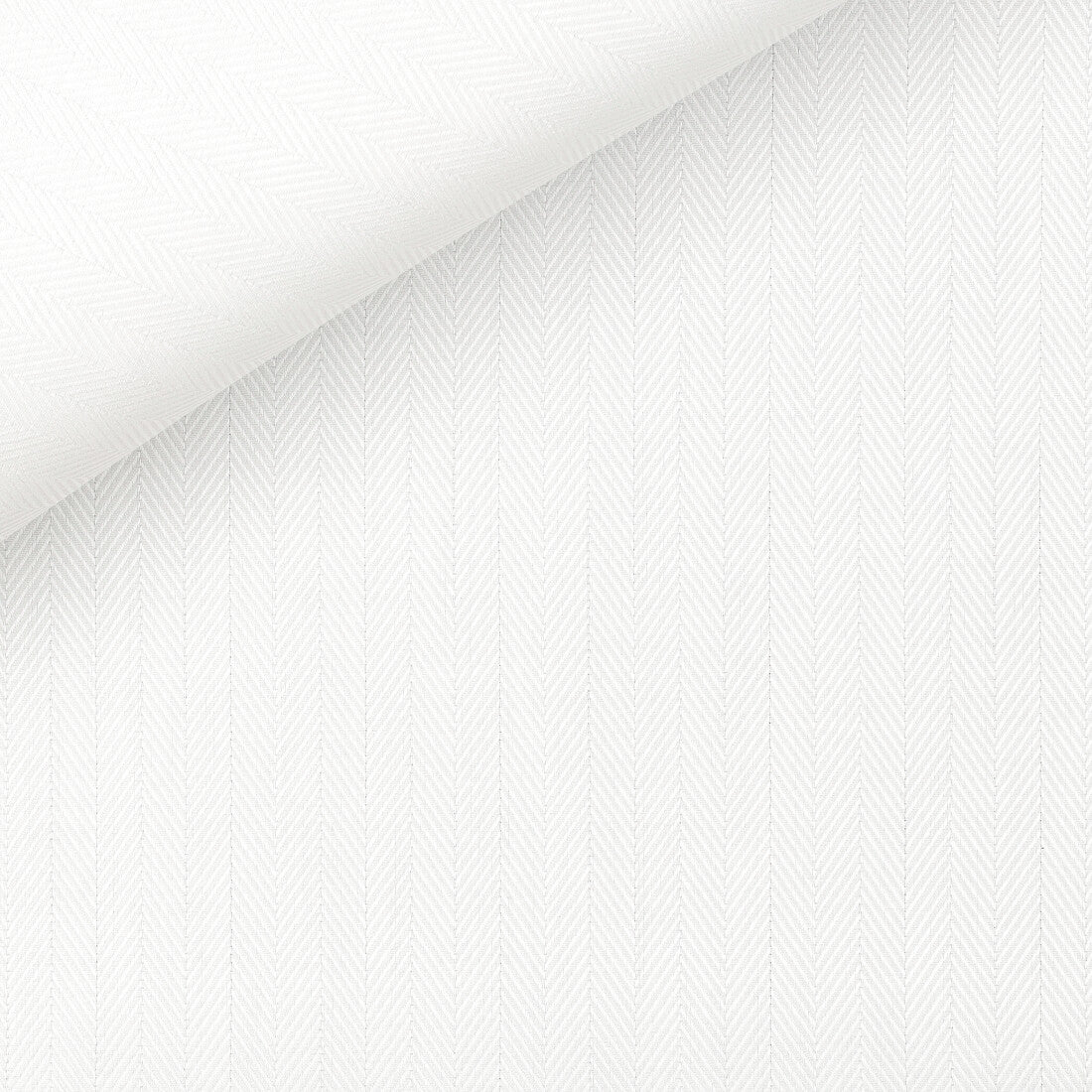 Herringbone White Formal Shirt