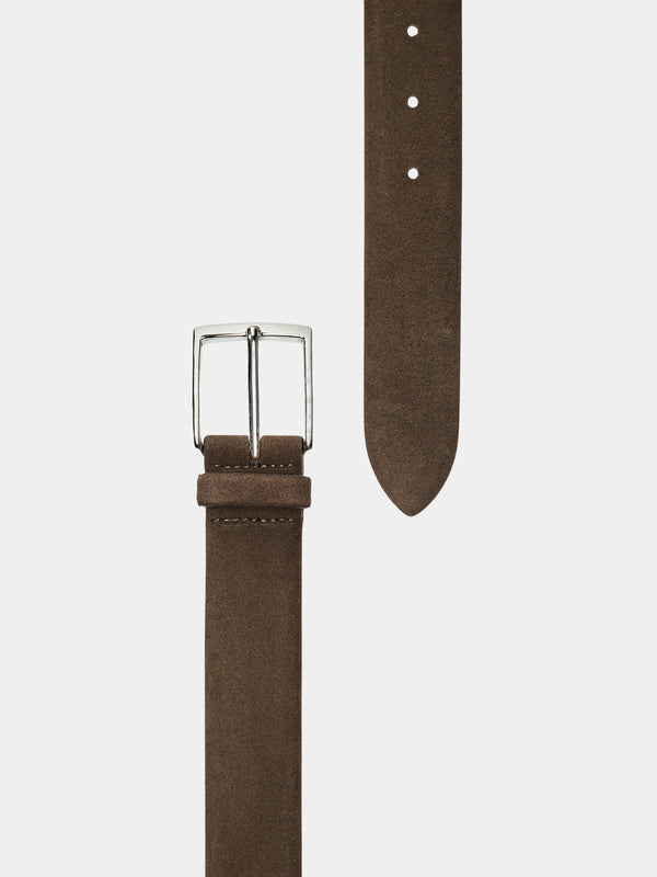 DARK BRWON SUEDE BELT