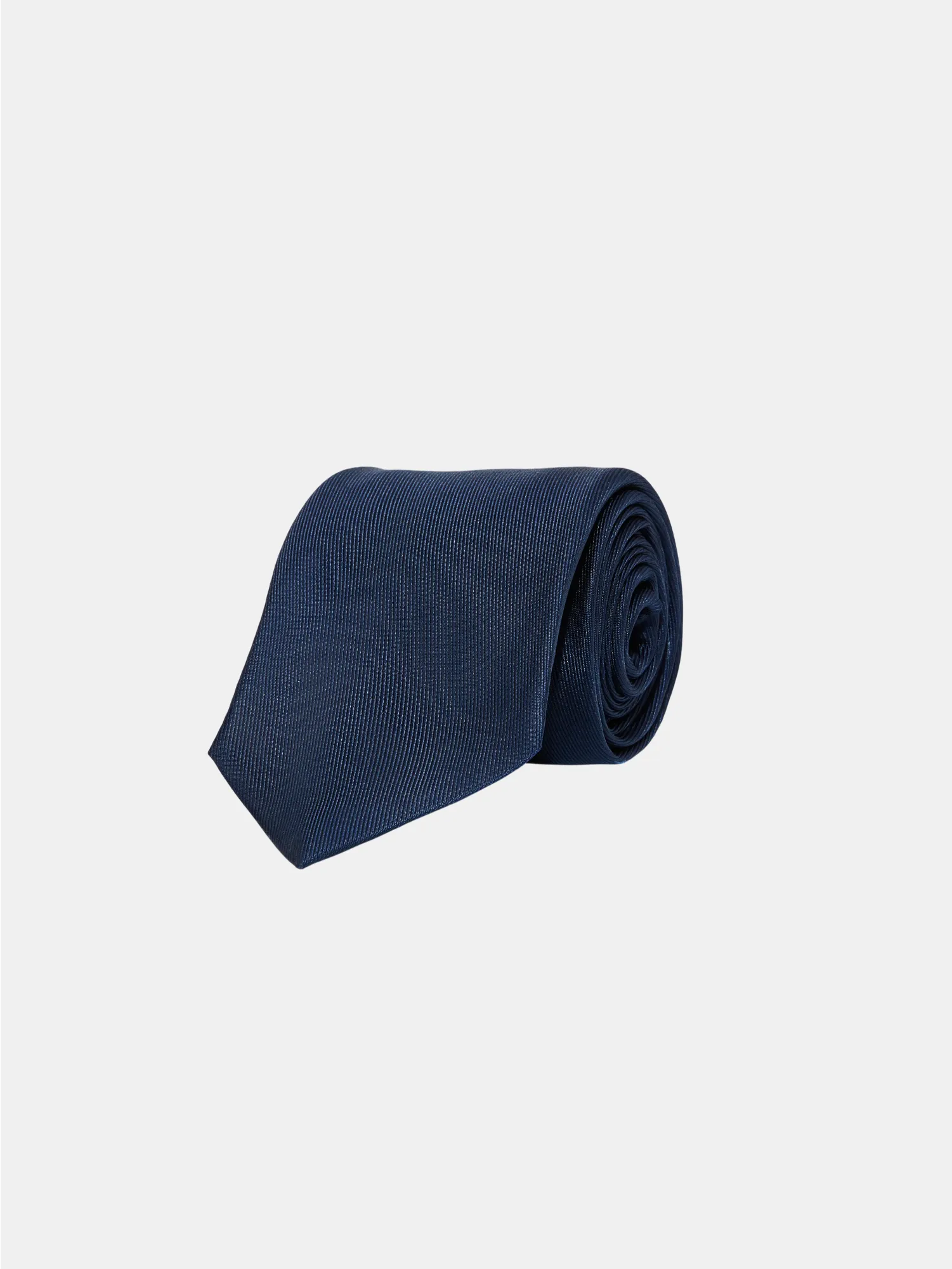 Navy Twill Silk Tie - CHARIOT