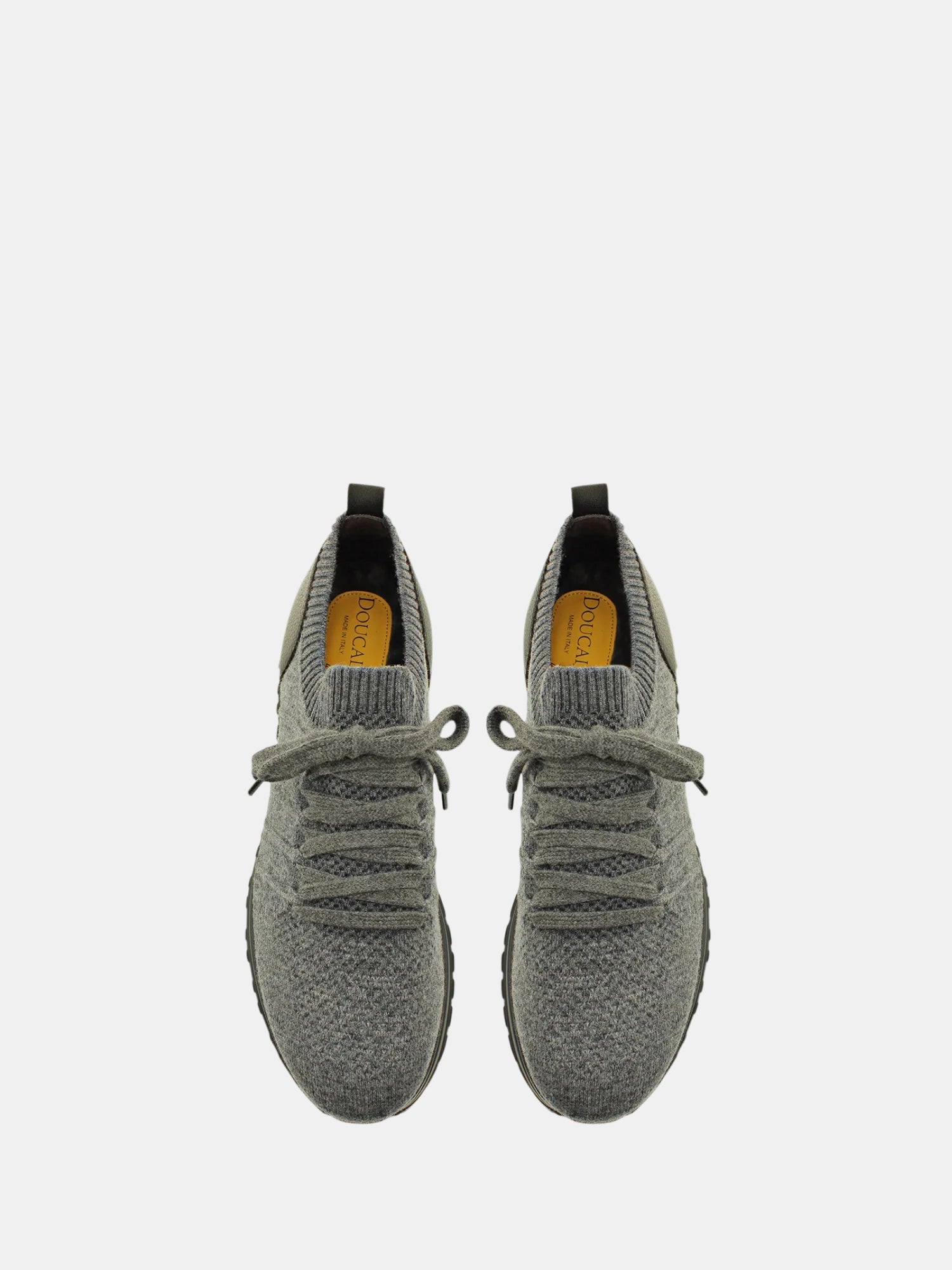 Gray Dual Material Sneaker