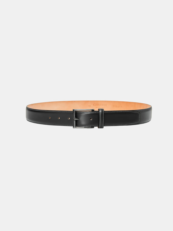 BLACK LEATHER BELT