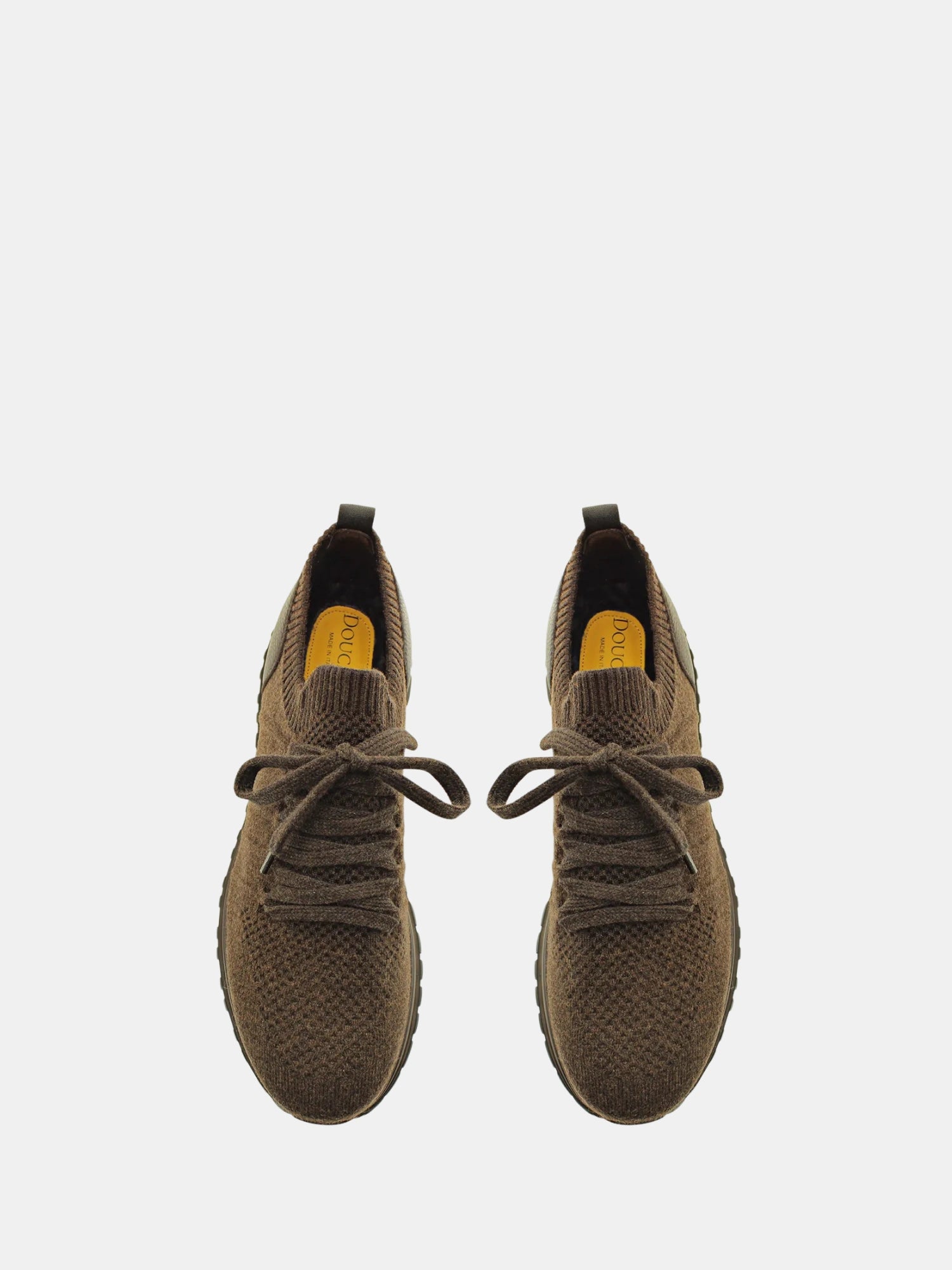 Brown Dual Material Sneaker