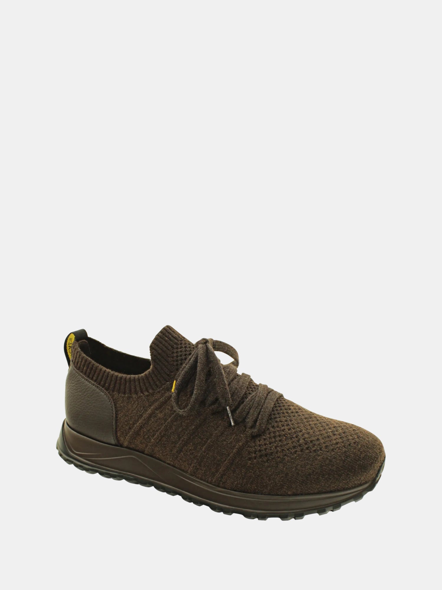 Brown Dual Material Sneaker
