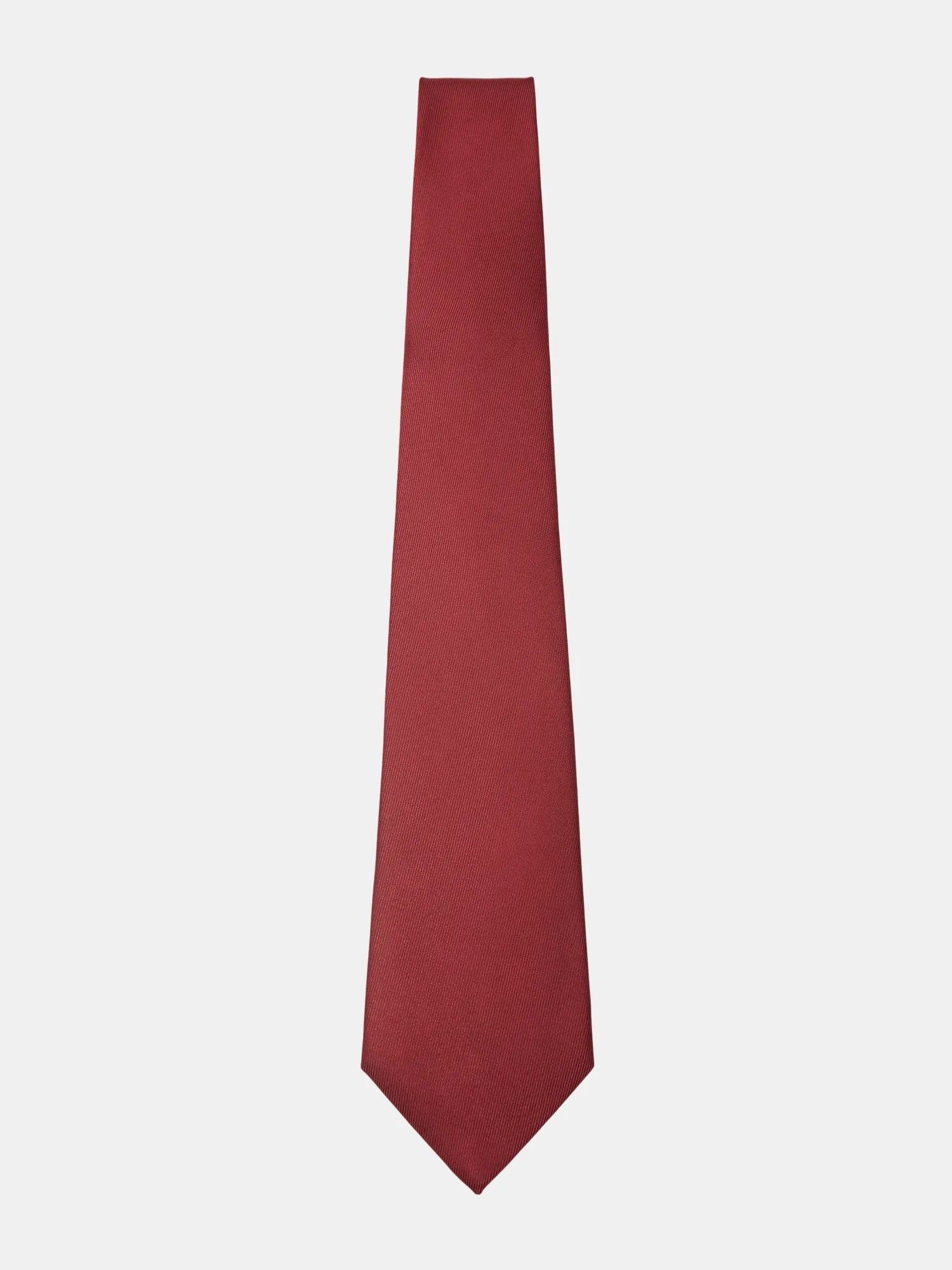 Burgundy Twill Silk Tie