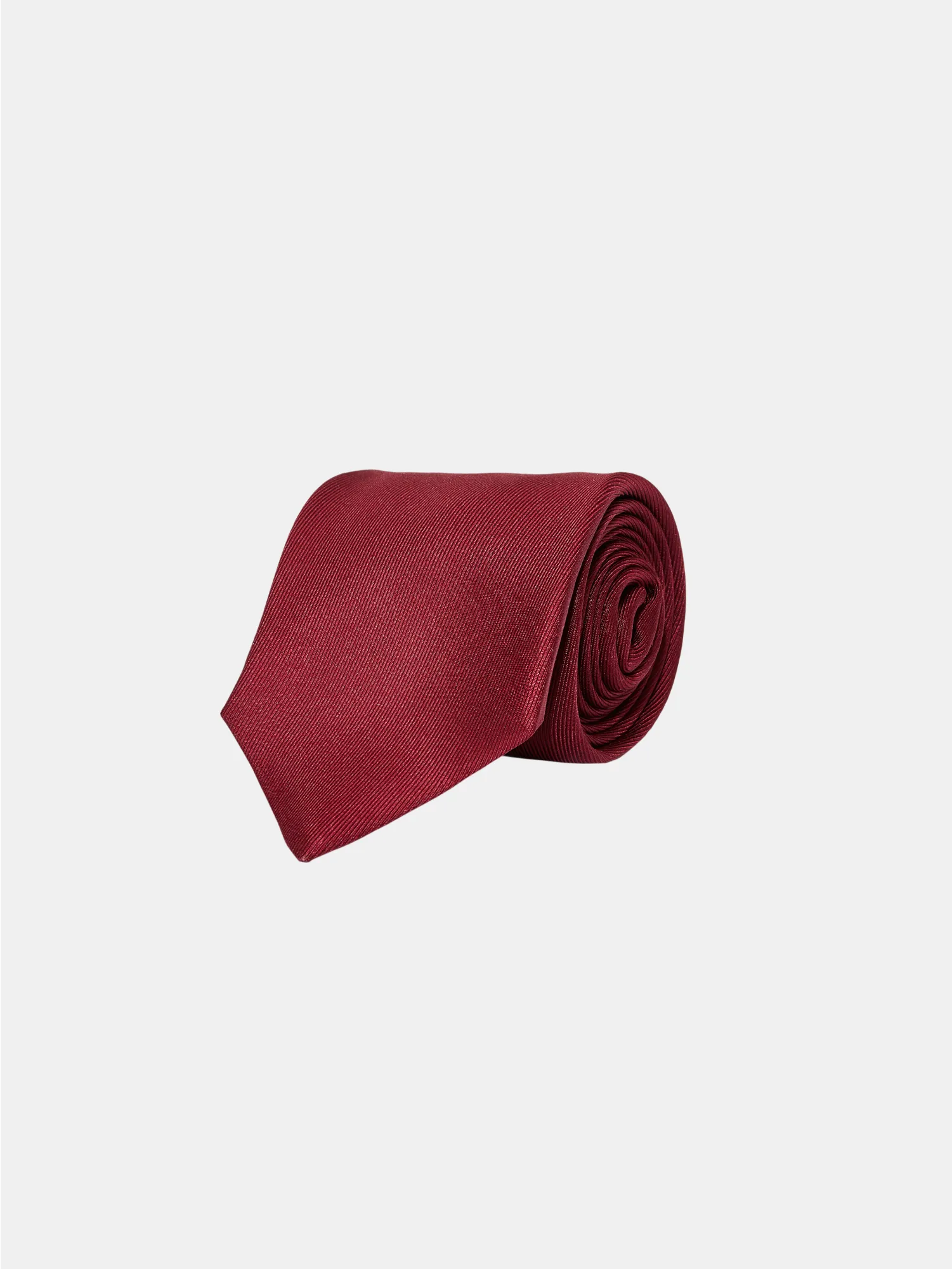 Burgundy Twill Silk Tie