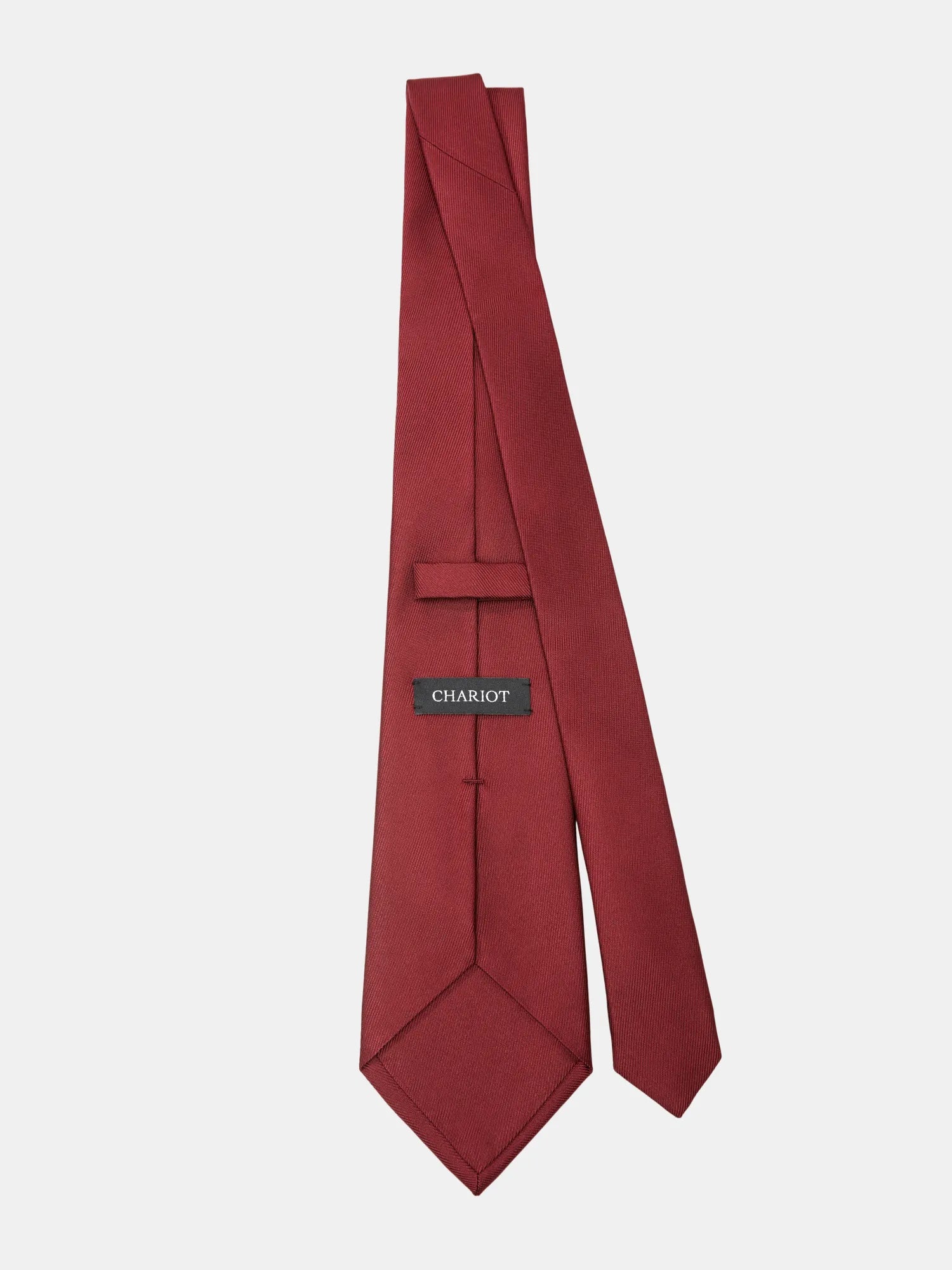 Burgundy Twill Silk Tie