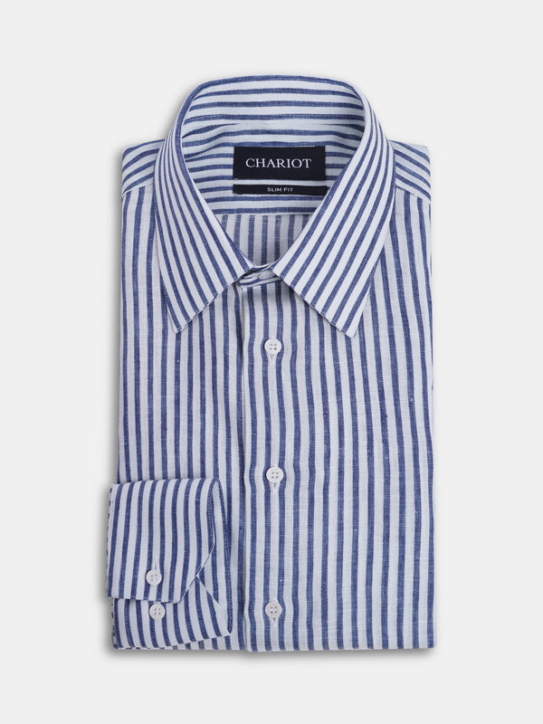 Navy Striped Shirt