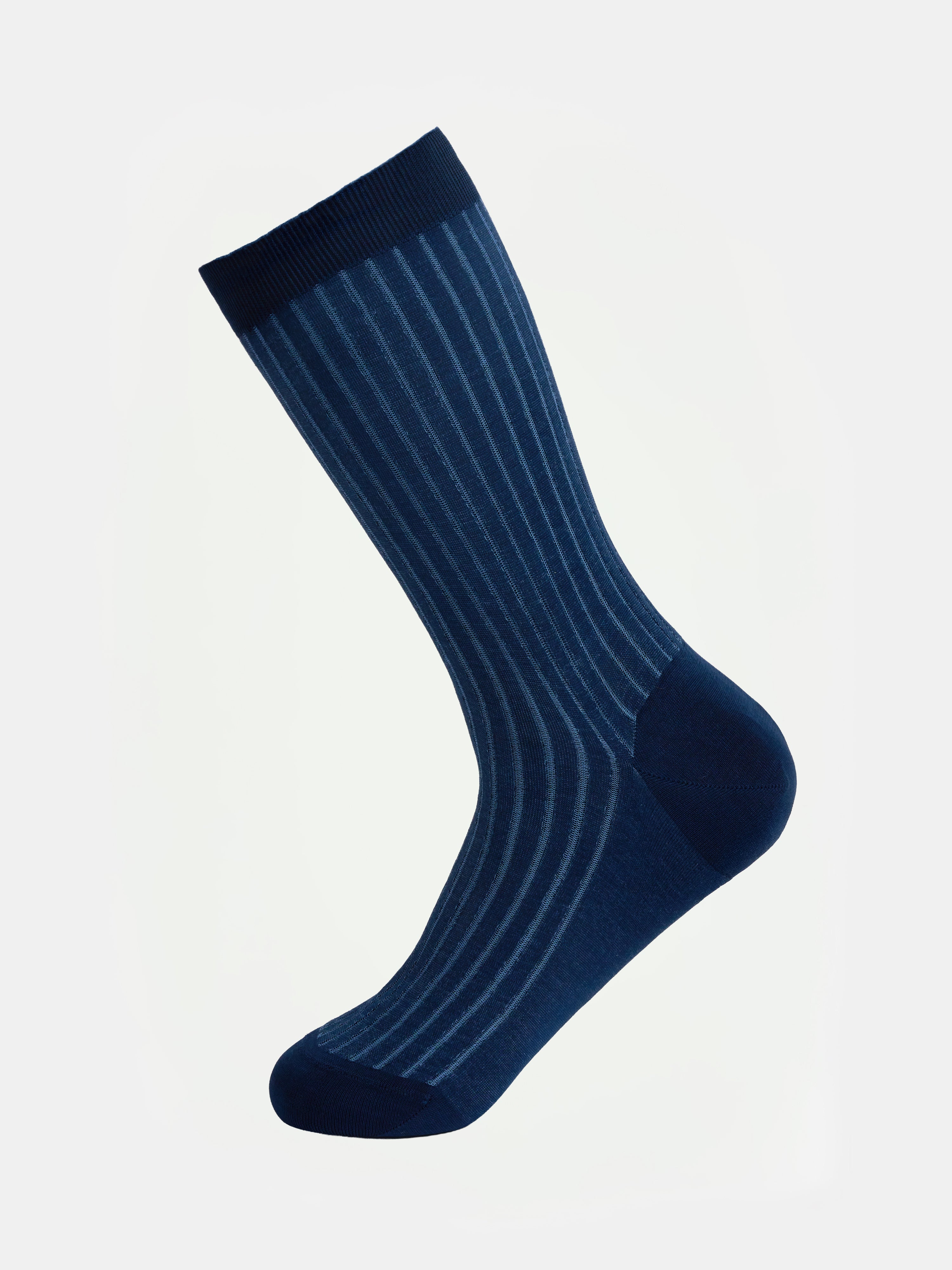 Dark Navy/Blue Striped Socks - CHARIOT