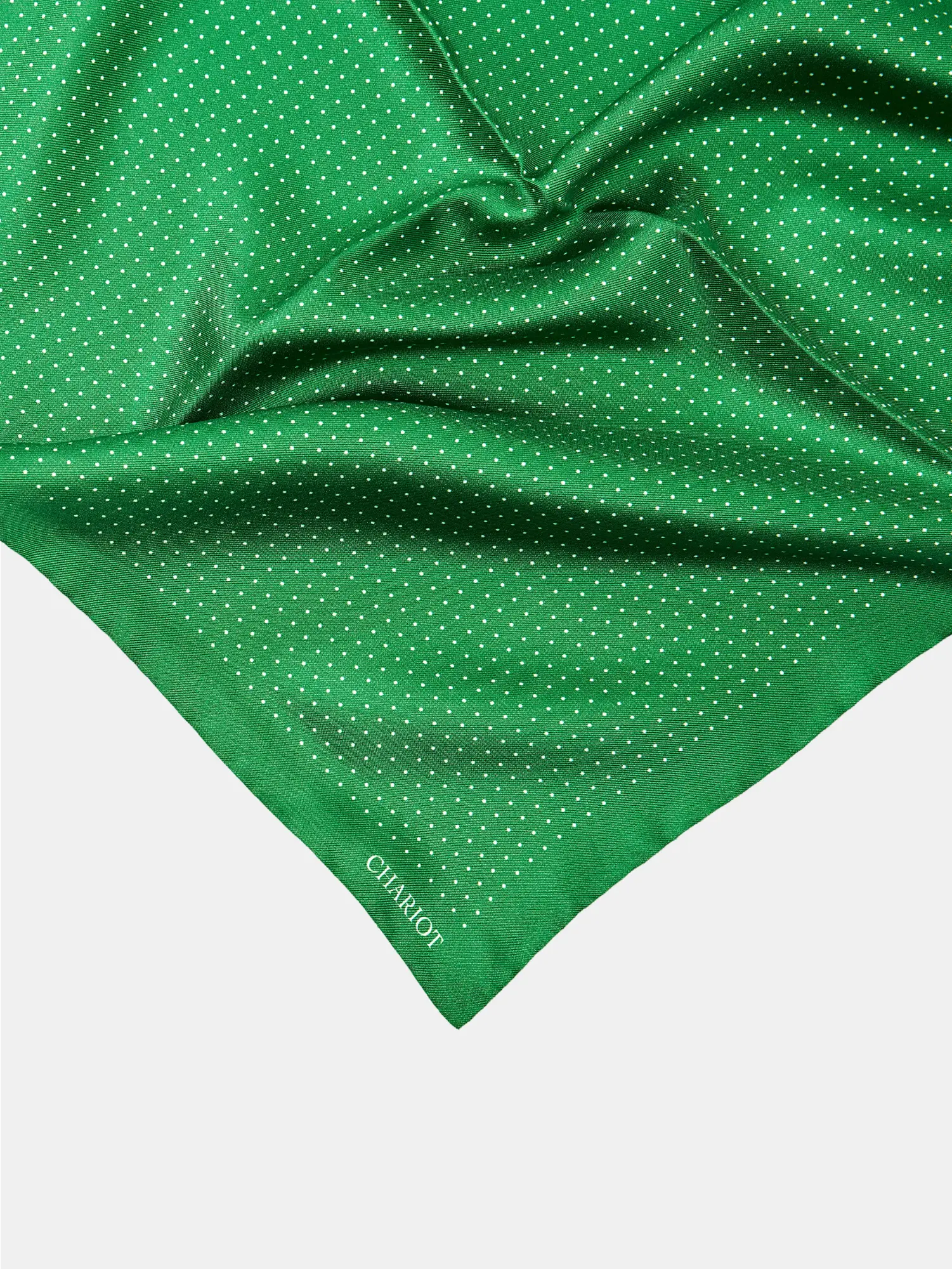 Green Silk Pocket Square - CHARIOT