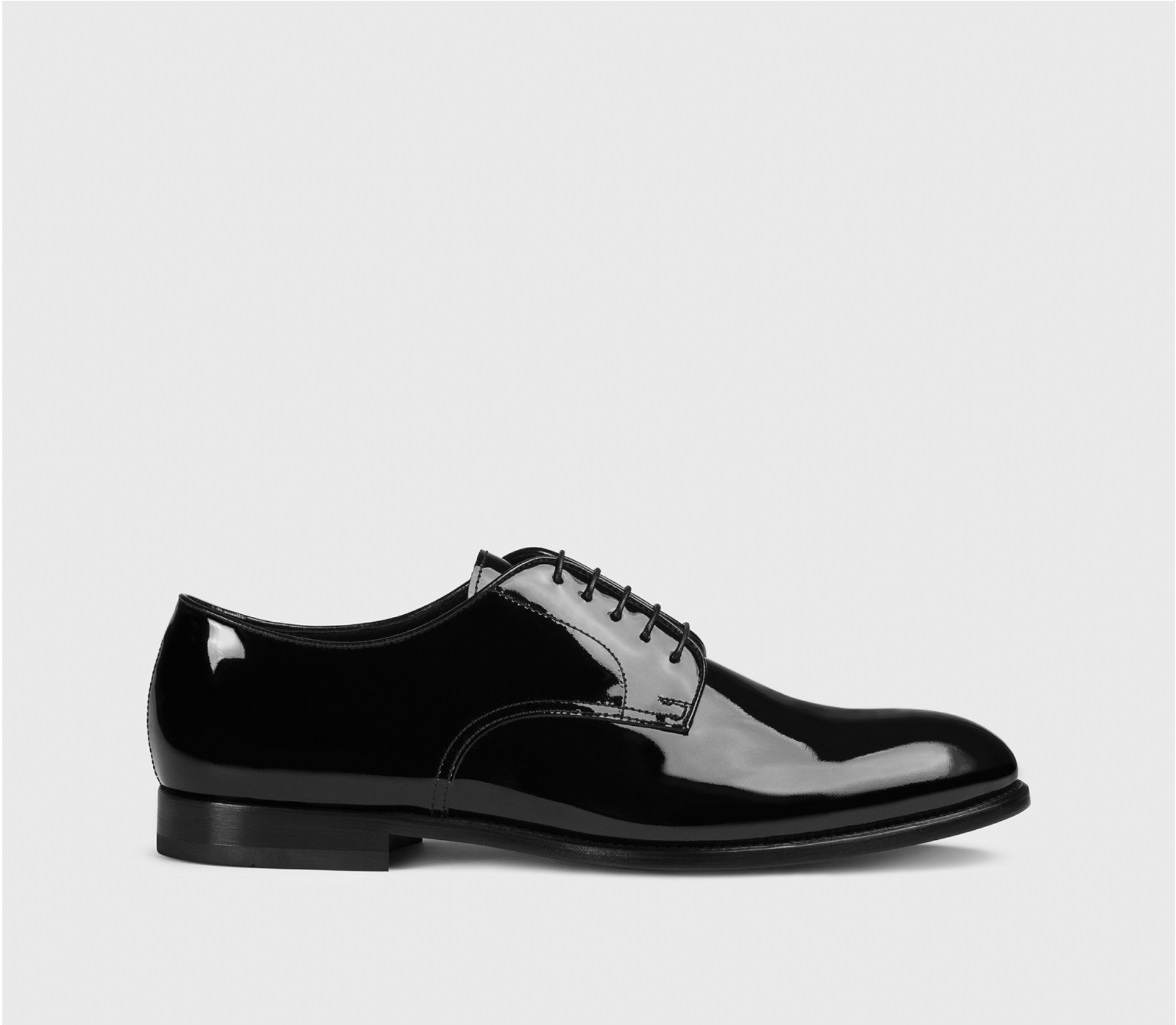 Black Patent Leather Lace-up - CHARIOT