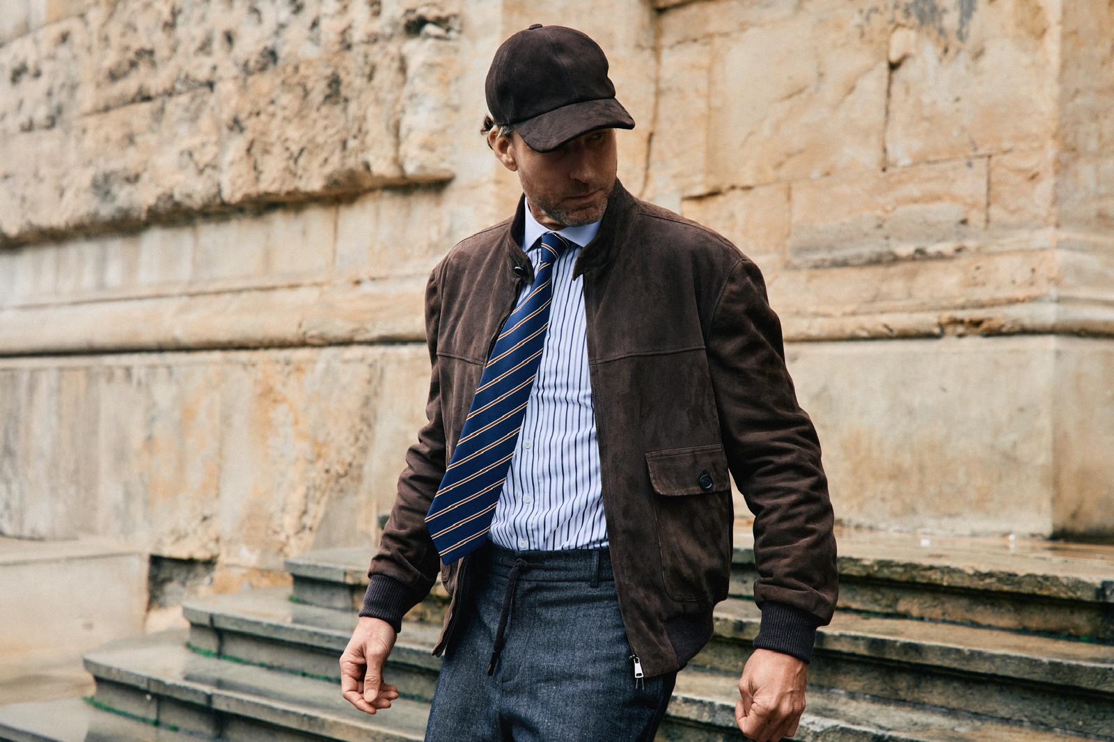 Suede Cap Brown - CHARIOT
