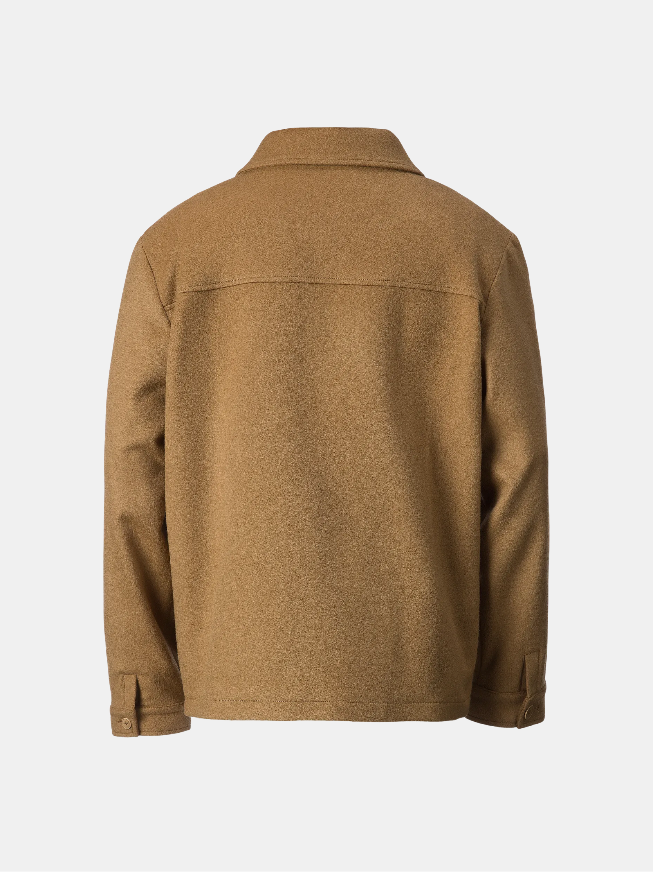 Wool-Cashmere Overshirt Beige - CHARIOT